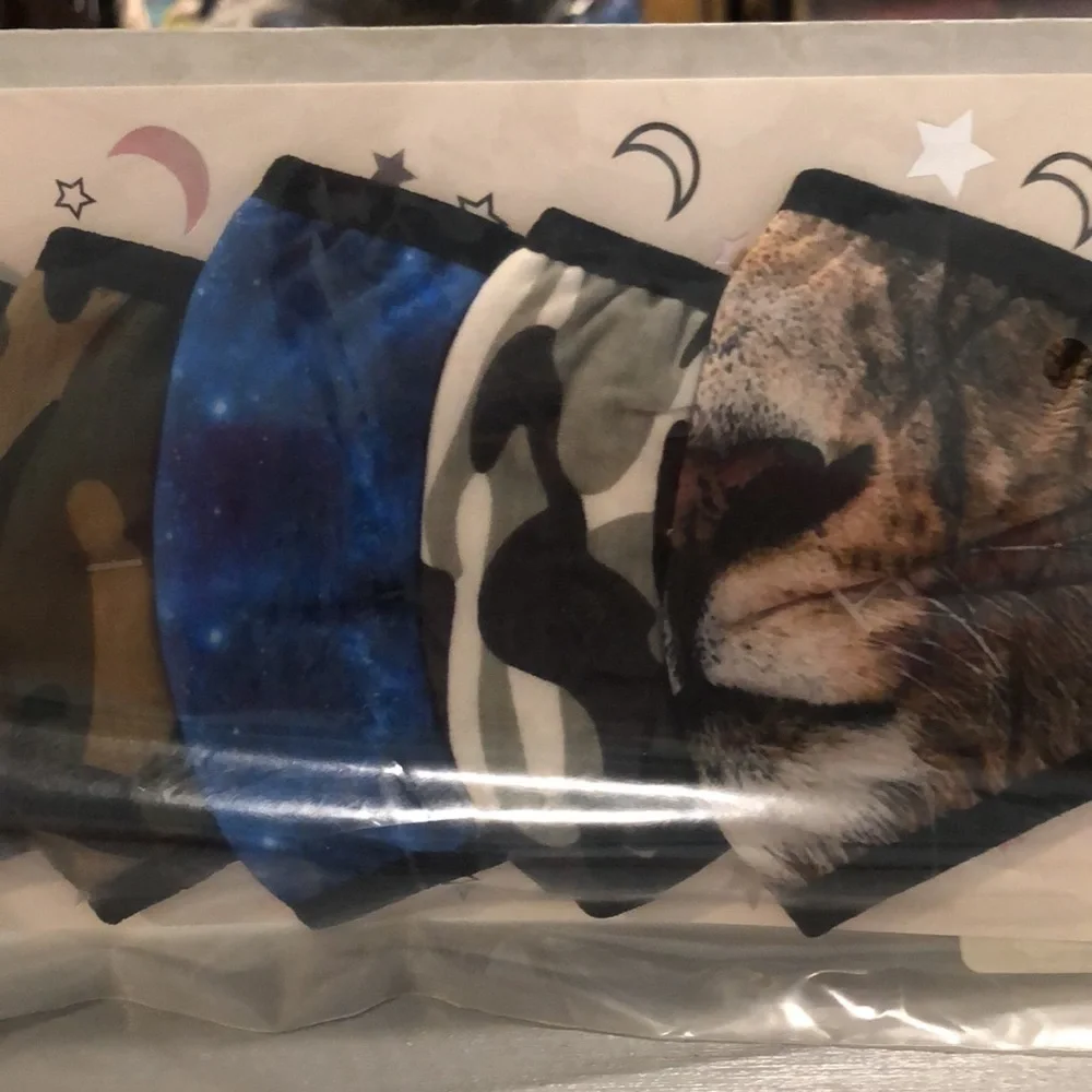 5/$25 Stars and dreamers New! 5 pack face masks